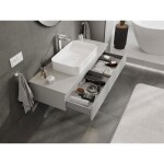 MEXEN/S - Orio koupelnová skříňka pod umyvadlo 120 cm s deskou, 1 šuplík, šedá mat 91A10-12023-1-BFC62