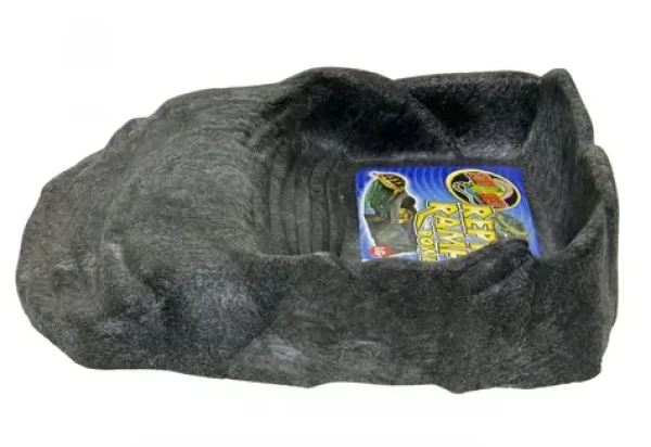 Zoomed Repti Ramp L / Miska pro teraristická zvířata / imitace kamene / recyklovaný plast / 6x20x25,5 cm (323699)