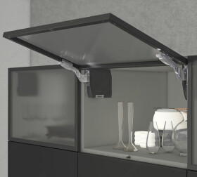 Blum Sada Aventos HK-S ALU mechanismus: střední, krytka: šedá tmavá (BLAHKS_24)