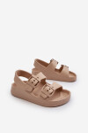 Dětské lehké žabky s přezkami BIG STAR NN374544 béžové 32