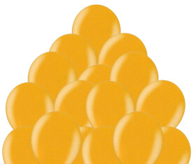 Balónek zlatý metalický 060 - 30 ks