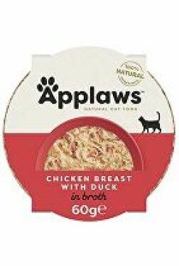 Applaws Cat miska Adult Broth kuřecí prsa s kachnou60g