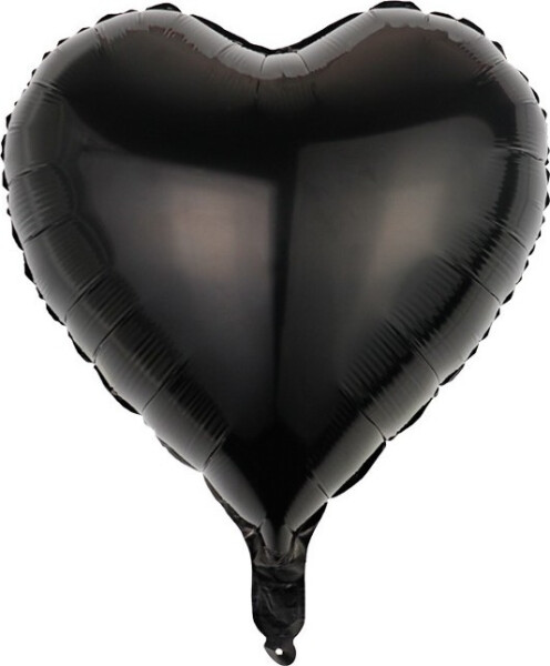 Fóliový balónek Srdce černá - Moje party