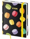 Diář 2026 denní B6 Vario - Macarons s gumičkou