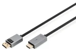 Digitus DisplayPort - HDMI A černá / Adaptérový kabel / 4K 30 Hz / 3 m / pozlacené konektory (DB-340202-030-S)