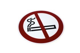 Djois podlahová značka kulatá - Zákaz kouření, Ø 430 mm, 1 ks