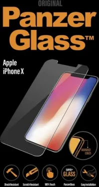 PanzerGlass Tvrzené sklo pro Apple iPhone X - nezakrývá zahnuté hrany (5711724026225)