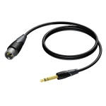 Procab CLA724/1.5 XLR(M) - Jack 6,3mm(M) / Audio kabel / Stereo / 1,5 m (1KPCL068)