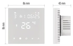 EMOS GoSmart P56201UF bílá / Termostat / WiFi / podlahové vytápění / programovatelný / TUYA (2101900002)