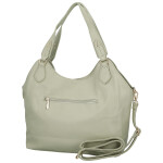 Elegantní dámská koženková kabelka na rameno Mandy, světle zelená