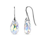 Royal Fashion stříbrné pozlacené náušnice Swarovski DES0305-AB-WG