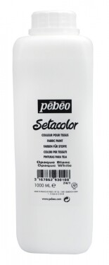Barva na textil Pébéo Setacolor Opaque 1000 ml - bílá 10
