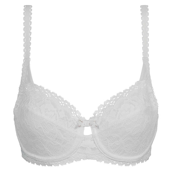 Dámská krajková podprsenka s kosticí PLAYTEX UNDERWIRE BALCONETTE BRA - PLAYTEX - bílá 90 C