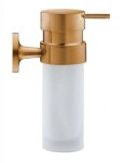 DURAVIT - Starck T Dávkovač mýdla s držákem, matné sklo/kartáčovaný bronz 0099350400