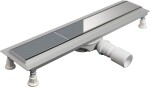 DEANTE - Odtokový žlab Neo, chrom, podlahový, 70 cm - oboustranný KNS_007D