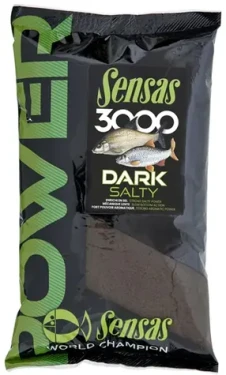 Sensas Vnadící směs 3000 Power Dark Salty 1kg (47991)