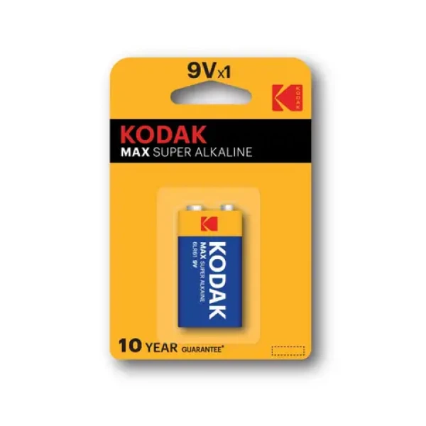 KODAK MAX alkalická baterie 9V / 1ks / blister (30952850)