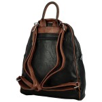 Trendy dámský koženkový kabelko-batůžek Eligio, černo-hnědý