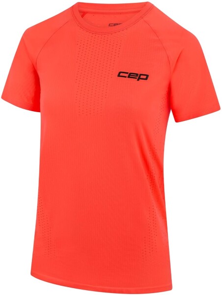 Dámské běžecké tričko CEP ULTRALIGHT 3.0 - neon coral Velikost textilu: XS