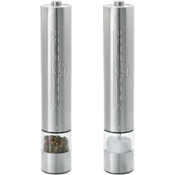 ProfiCook PSM 1031 nerez / Mlýnky na sůl a pepř / 4x AA baterie / 2ks (PSM 1031)