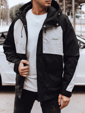 Pánská přechodná bunda TX4916 černo-šedá - FashionStreet 3XL