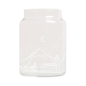 Eulenschnitt Skleněná váza Snowy Landscape 14 cm, čirá barva, sklo