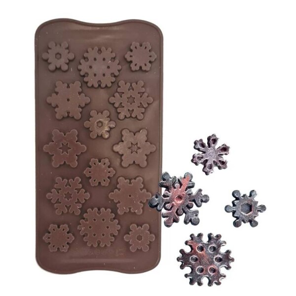 Dortisimo Silikonová forma na čokoládu Sněhové vločky