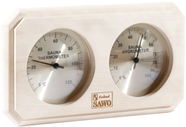 Saunový teploměr s vlhkoměrem - ASPEN