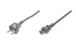 Digitus napájecí kabel CEE 7/7 - IEC C5 černý / Napájecí kabel / 1,2 m / H05VV-F3G (AK-440115-012-S)
