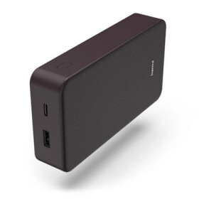 Hama Colour 20 černo-fialová / Powerbanka / 20000 mAh / 1x USB-C / 1x USB-A / 5V / 3A (201715-H)