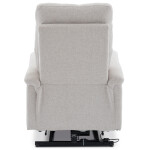 Polohovací křeslo, elektrické zabudované ovládání, béžová, látka, TV-929 CRM2