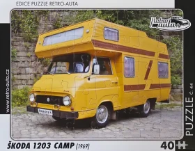 RETRO-AUTA Puzzle č.44 Škoda 1203 CAMP (1969)