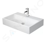 DURAVIT - Vero Air Umyvadlo 700x470 mm, bez přepadu, otvor pro baterii, WonderGliss, bílá 23507000411