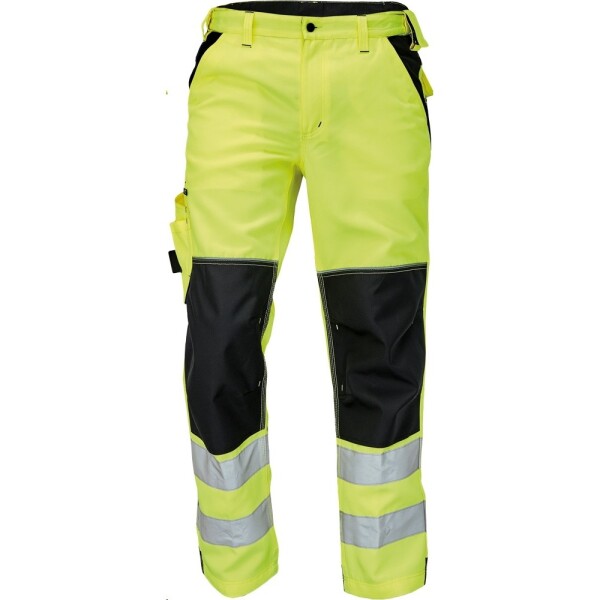 CRV Cerva Montérkové kalhoty KNOXFIELD Hi-Vis FL310 žluté DOPRODEJ!!! pánské reflexní do pasu 52 žluté
