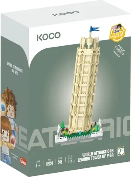 KOCO Stavebnice mini World of Atractions: Šikmá věž