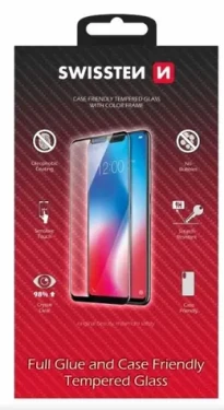 SWISSTEN FULL GLUE COLOR FRAME CASE FRIENDLY sklo pro XIAOMI 14 černá (54501858)