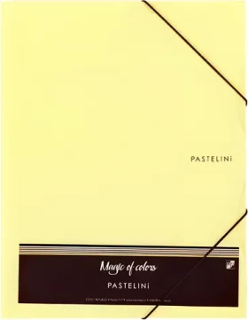 KARTON P+P Pastelini žlutá / Složka / A4 / guma, 3 klopy (2-663)