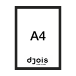 Djois Magneto LEAN, A4, černý, 10 ks