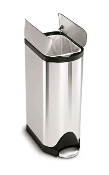 Simplehuman Pedálový odpadkový koš – 30 l / butterfly víko/ kartáčovaná nerez ocel/ FPP (CW1824)