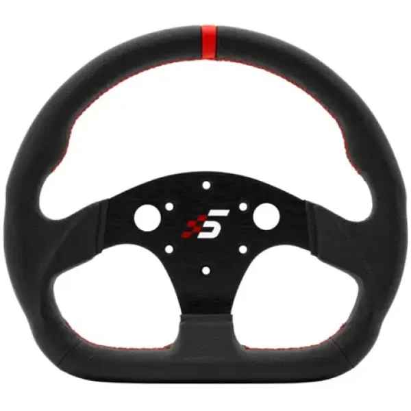 Simagic P-325D Věnec volantu (K) / 325 mm / CNC hliník a kůže (P-325D(K)(LEATHER))