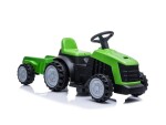 Mamido Dětský elektrický traktor s vlečkou zelený