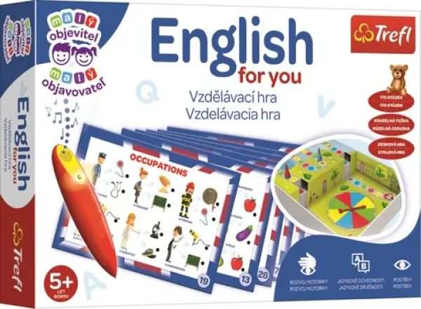 TREFL Hra Malý objevitel: English for you + magické pero
