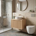REA - Koupelnová skříňka pod umyvadlo Core 60cm Beige REA-M0406
