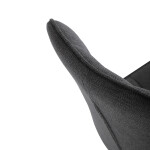 Jídelní židle, černá, látka, HC-T1130 BK2