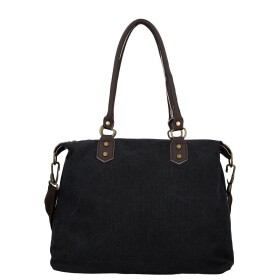 Trendy dámská textilní kabelka na rameno Petra, černá