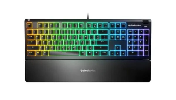 SteelSeries Apex 3 černá / Herní klávesnice / Membránová / RGB podsvícení / DE layout (64797)
