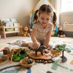 Zvířátka figurky divoká zvěř 6 ks set 10 cm, Wiky, W028567