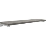 CERANO Deska pod umyvadlo Navira Pro + 2 skryté konzole - betonově šedá - 120x46x3,6 cm