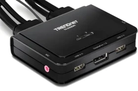 TRENDnet TK-220DPI / KVM přepínač / DisplayPort 1.2 / 4K UHD / USB / Audio 5.1 (TK-220DPi)