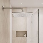 REA - Obdélníková dešťová sprcha JS-032 Brushed Nickel REA-P0394